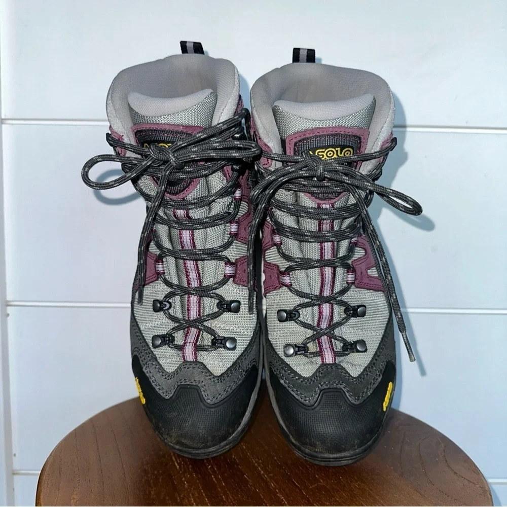 Asolo Sharp GTX Waterproof Hiking Boot Gray Women size 7.5